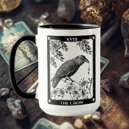 Crow Tarot Card Tasse - Hexerei und Mystischer Kaf