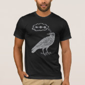 Crow Thinking of Food - Wingspan Bird Board Game T-Shirt (Vorderseite)