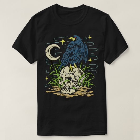 Crow Top Skull (Design vorne)