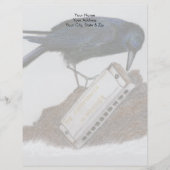 Crow und Harmonica Briefbogen (Vorderseite)
