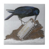 Crow und Harmonica Fliese (Vorderseite)