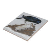 Crow und Harmonica Fliese (Seite)