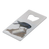 Crow und Harmonica Geldbeutel Flaschenöffner (Vorderseite Schrägansicht)