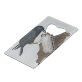 Crow und Harmonica Geldbeutel Flaschenöffner (Rückseite Schrägansicht)