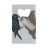 Crow und Harmonica Geldbeutel Flaschenöffner (Rückseite)
