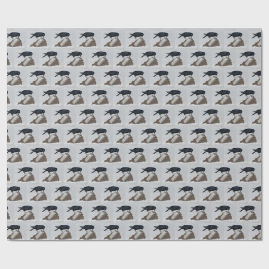Crow und Harmonica Geschenkpapier (Flach)
