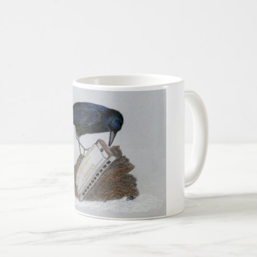 Crow und Harmonica Kaffeetasse (VorderseiteRechts)