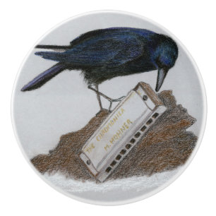 Crow und Harmonica Keramikknauf