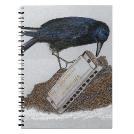 Crow und Harmonica Notizblock (Vorderseite)