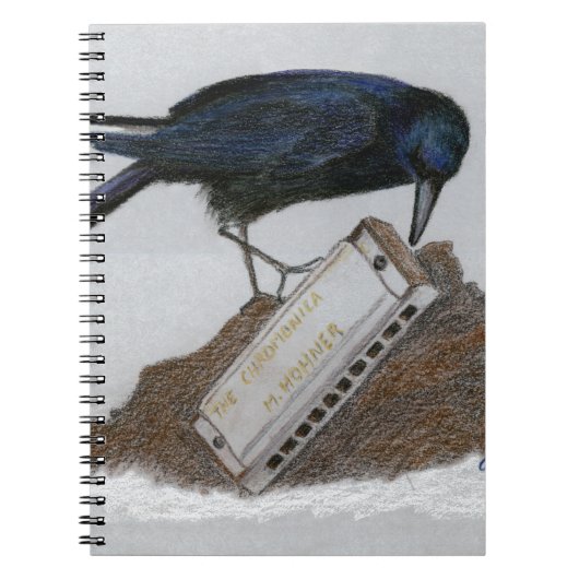 Crow und Harmonica Notizblock (Vorderseite)