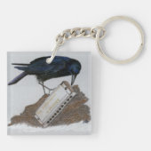 Crow und Harmonica Schlüsselanhänger (Rückseite)