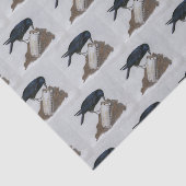 Crow und Harmonica Seidenpapier (Ausschnitt)