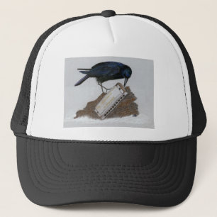 Crow und Harmonica Truckerkappe