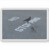 Crow und Magpie Aufkleber (Vorderseite)