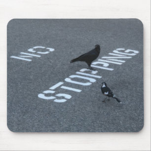 Crow und Magpie Mousepad
