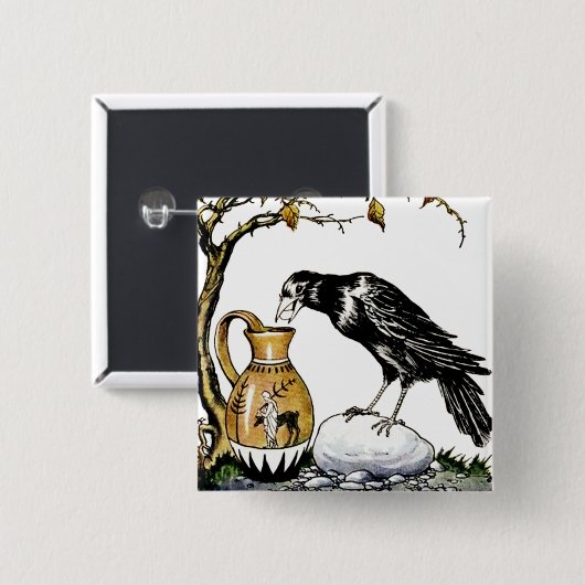 Crow und Pitcher Button (Vorne & Hinten)