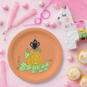 Crow und Pumpkin Pappteller (Party)