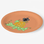 Crow und Pumpkin Pappteller (Schrägansicht)