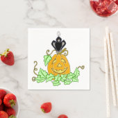 Crow und Pumpkin Serviette (Beispiel)