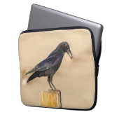Crow und seine Nut Laptopschutzhülle (Vorderseite Links)