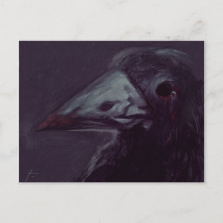 Crow verlassen postkarte