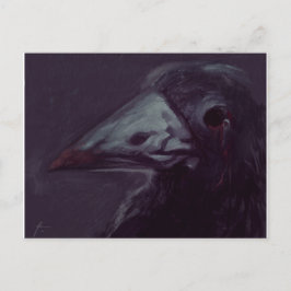 Crow verlassen postkarte
