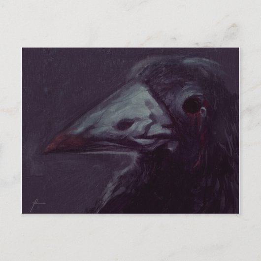 Crow verlassen postkarte (Vorderseite)