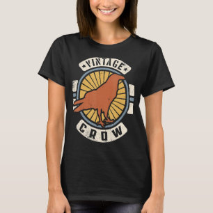 Crow Vintag Classic Retro 60er 70er Tier T-Shirt