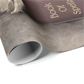 Crow Vintag Gothic Old Books Sonnenblume Geschenkpapier (Rolleneckpunkt)