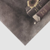 Crow Vintag Gothic Old Books Sonnenblume Seidenpapier (Ausschnitt)