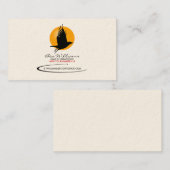 Crow-Visitenkarte (W/Sun-Hintergrund) Visitenkarte (Vorne/Hinten)