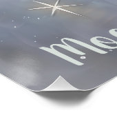 Crow-Vogel-Baby auf dem Mond Poster (Ecke)