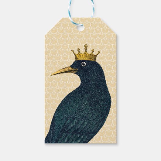 Crow Wear Vintage Goldkrone Geschenkanhänger (Vorderseite)