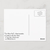 Crow Woman Fairy Postkarten (Rückseite)