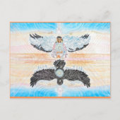 Crow Woman Fairy Postkarten (Vorderseite)