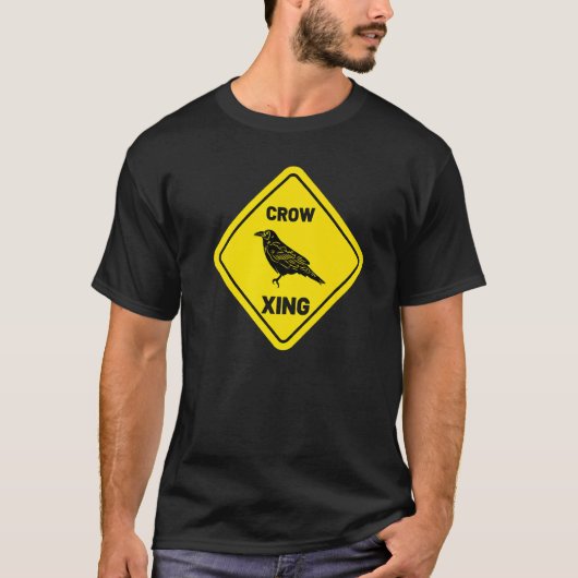 Crow Xing Bird Vintag T-Shirt (Vorderseite)