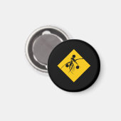 Crow-Zeichen Magnet (Vorderseite/Rückseite)