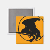 Crowbar Magnet schwarz/gelb, rund und Square (Vorderseite/Rückseite)