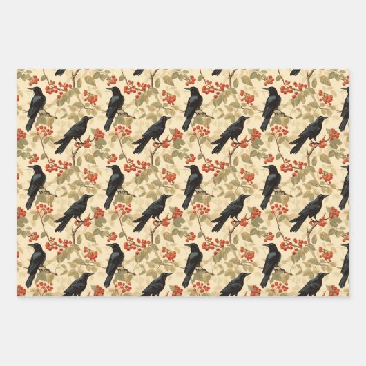 Crowberry Geschenkpapier Set (Vorderseite 3)