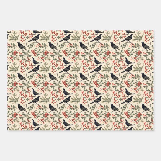 Crowberry Geschenkpapier Set (Vorderseite 2)