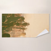 Crowd at concert - Retro-Stil Fotokonzert, Badehandtuch (Badehandtuch)