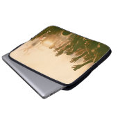 Crowd at concert - Retro-Stil Fotokonzert, Crowd, Laptopschutzhülle (Vorne Knopf)