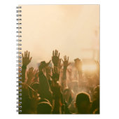 Crowd at concert - Retro-Stil Fotokonzert, Crowd, Notizblock (Vorderseite)