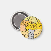 Crowd cat magnet (Vorderseite/Rückseite)