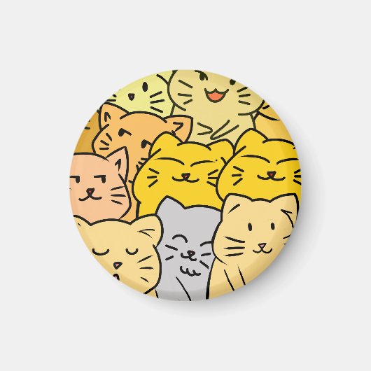 Crowd cat magnet (Vorne)