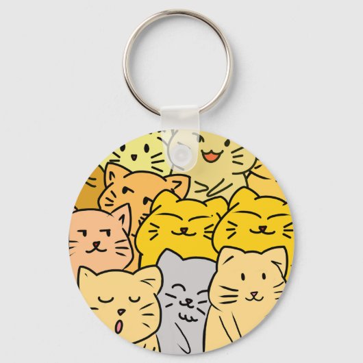 Crowd cat schlüsselanhänger (Vorderseite)