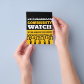 Crowd Design, Nachbarschaft Community Warning Flyer (Gruppe)