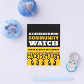 Crowd Design, Nachbarschaft Community Warning Flyer (Einzeln)