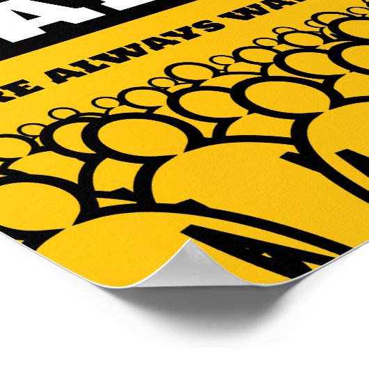 Crowd Design, Nachbarschaft Community Warning Poster (Ecke)