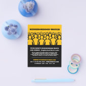 Crowd Design, Neighbhood Watch Community Advert Flyer (Einzeln)
